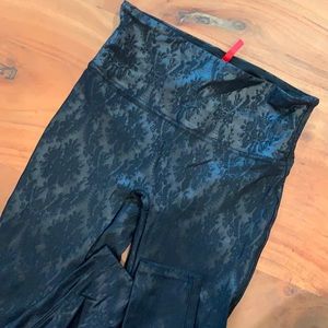 Spanx faux leather printed leggings
